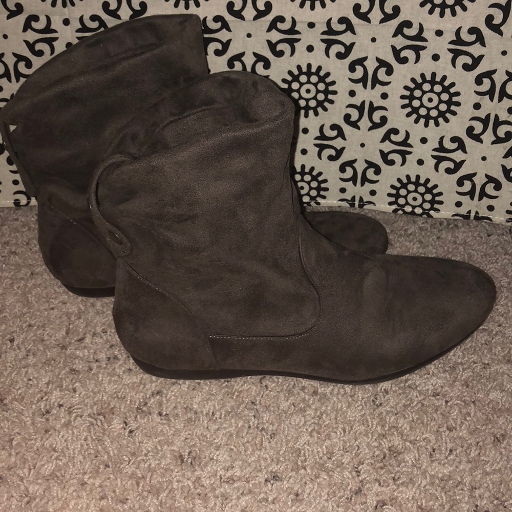 Grey booties